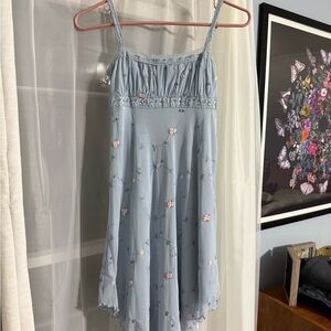 Urban Outfitters Elegant Blue Floral Dress